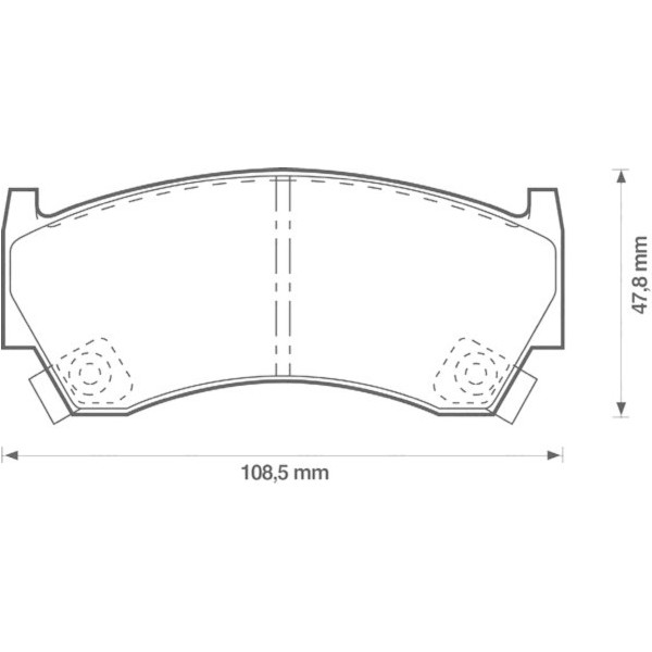 BRK PAD SET FT MAZDA NISSAN 87-00 image