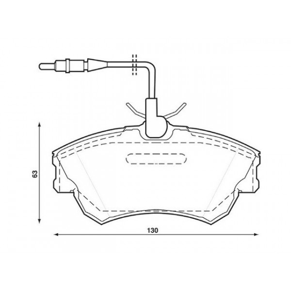 BRK PAD SET FT RENAULT 96-02 image