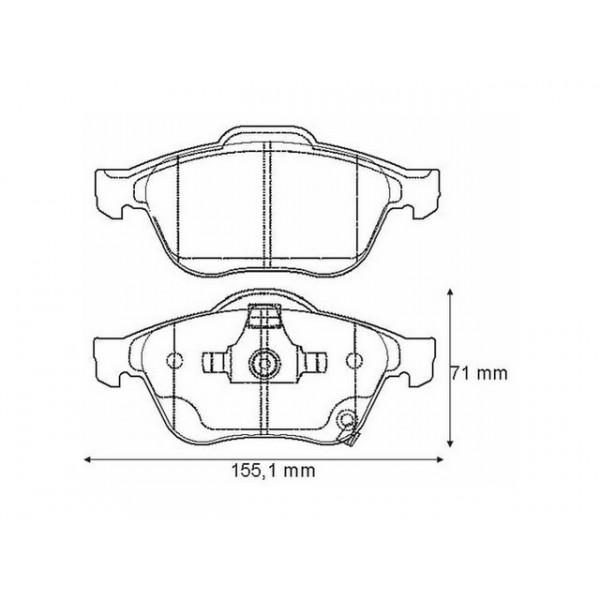 BRK PAD SET FT TOYOTA 97-03 image