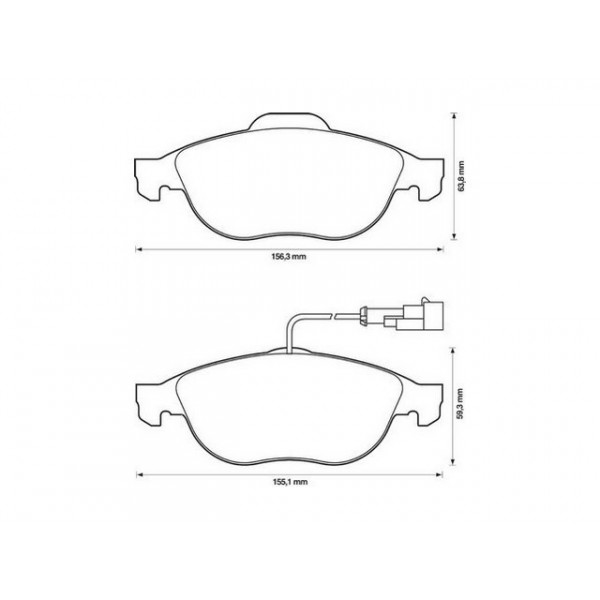 BRK PAD SET FT ALFA ROMEO FIAT 97-10 image