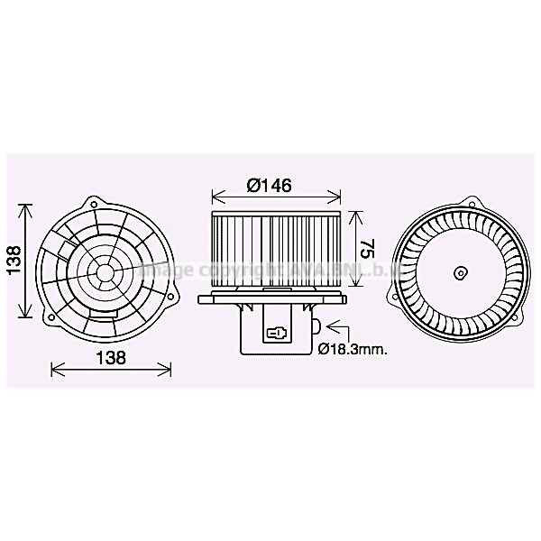 HEAT BLOWER HYUN ELANTRA LANTRA 01-07 image