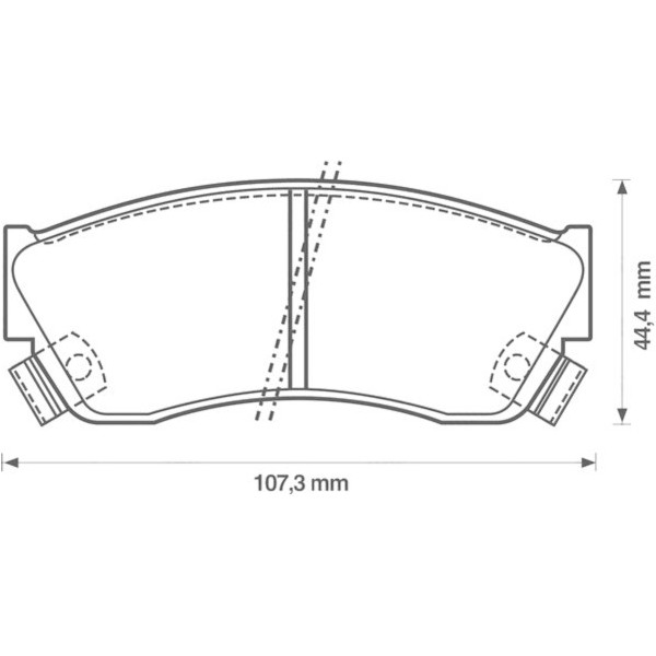 BRK PAD SET FT HONDA SUBARU SUZUKI 83-05 image