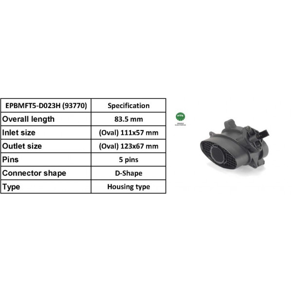 AIR FLOW METER BMW 330D 525D 530D X5 98-04 image