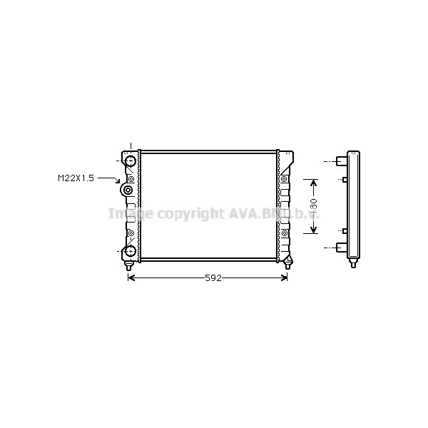 RADIATOR VW 92-98 image