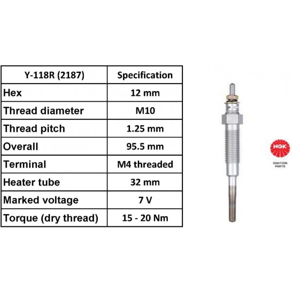 Glow Plug Toyota VW 86-97 image