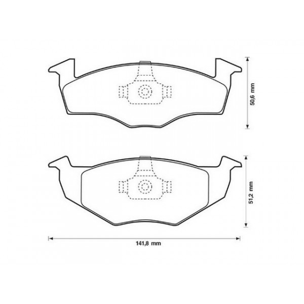 BRK PAD SET FT SEAT VW 91-02 image