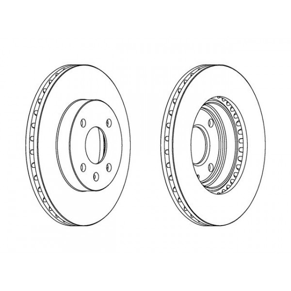 PR BRK DISC FT DAEWOO NUBIRA 97-05 image