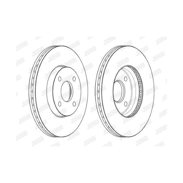 SINGLE BRK DISC FT FORD FIESTA 05-08 image