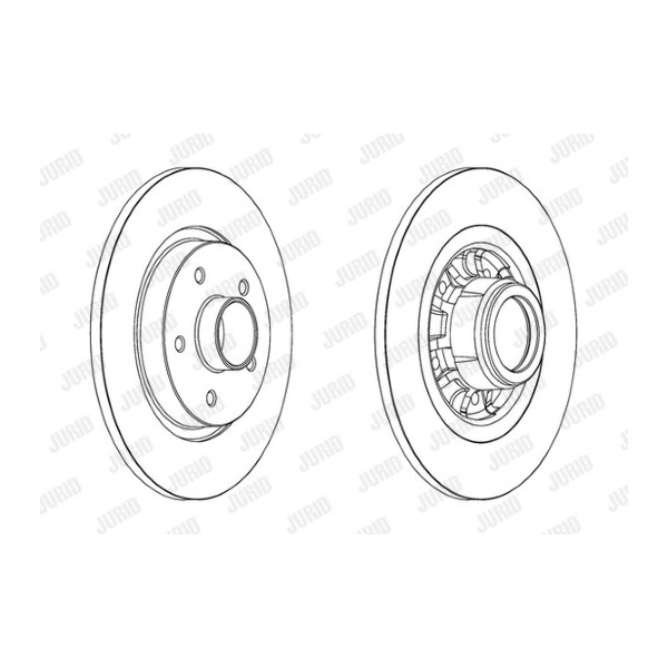 SGL BRK DISC R MERC CITRAN RENA KANGOO 08-21 image