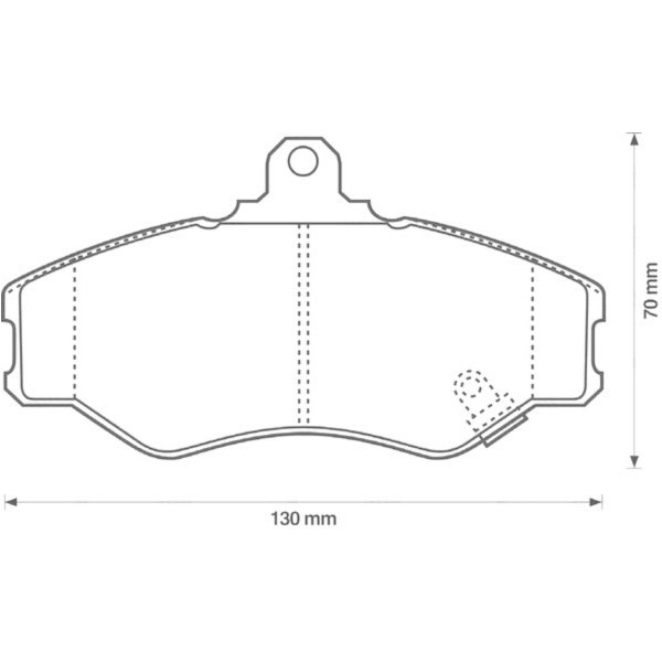 BRK PAD SET FT HYUNDAI 93-04 image