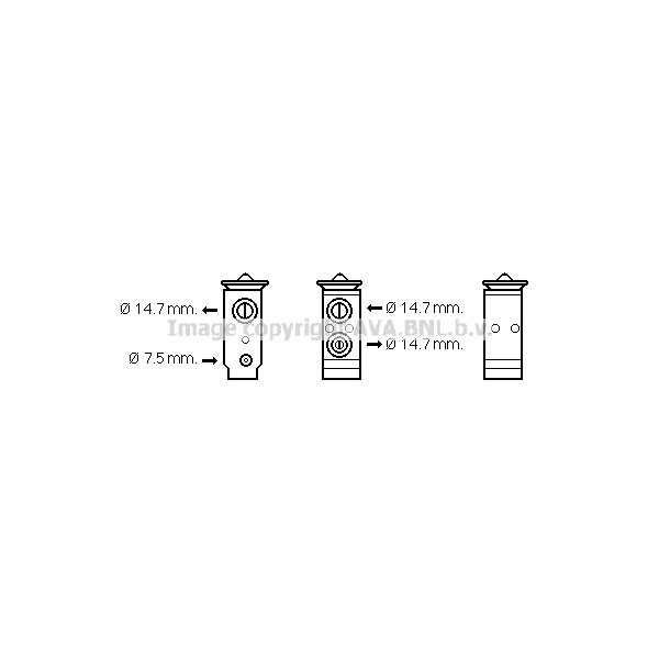 EXP VALVE KIA CERATO SEDONA 04-13 image