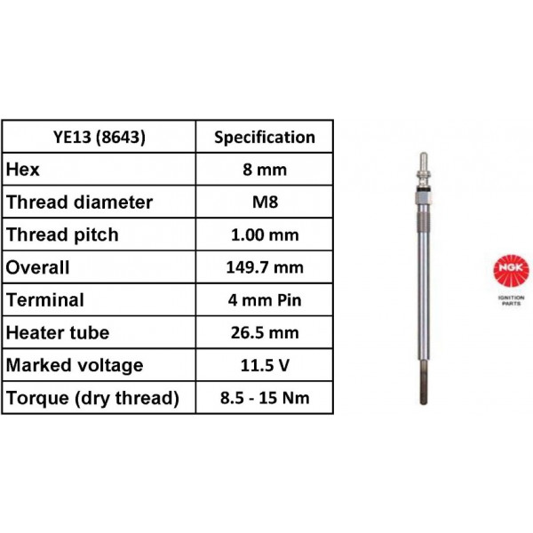 Glow Plug Mitsubishi Smart 04-12 image