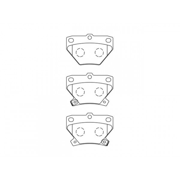 BRK PAD SET R TOYOTA 99-09 image