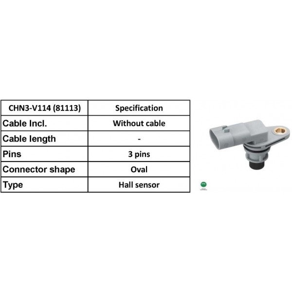 CAM SENSOR ALFA MITO FIAT 500 VAUX CORSA 03-20 image