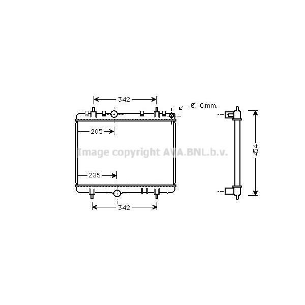 Radiator - Engine Cooling Citroen DS Peugeot 01-21 image