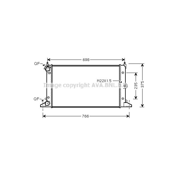 Radiator - Engine Cooling Ford Seat VW 95-10 image