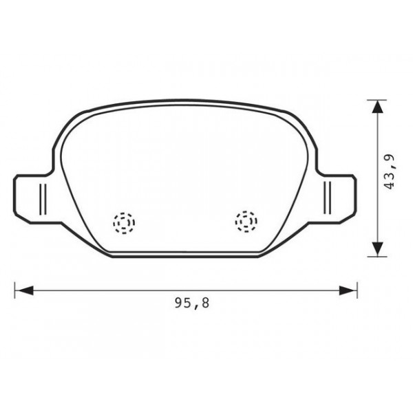 BRK PAD SET R ALFA ROMEO FIAT 89-17 image