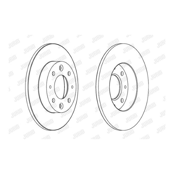 SINGL;E BRK DISC R KIA CARENS CLARUS 99-07 image