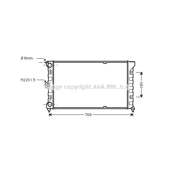 RADIATOR VW 80-89 image