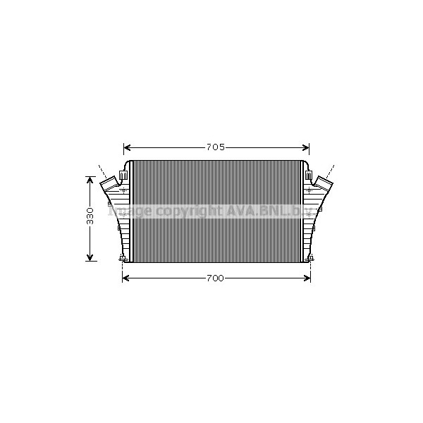 INTERCOOLER SAAB 43711 9 3X 04-12 image
