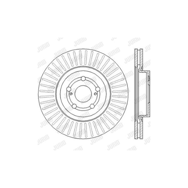 SINGLE BRK DISC FT TOYO AVENSIS 03-08 image