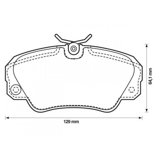 BRK PAD SET FT VAUXHALL 87-03 image