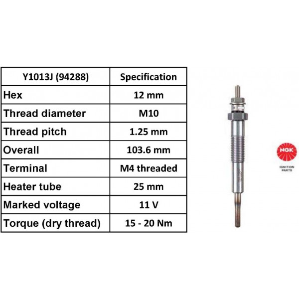 Glow Plug Toyota 93-09 image