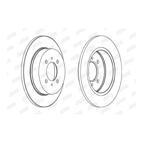 SGL BRK DISC R NISS ALMERA SUNNY 92-00 image