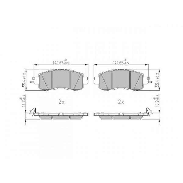 Brake Pad Set - Disc Brake Nissan 10-17 image