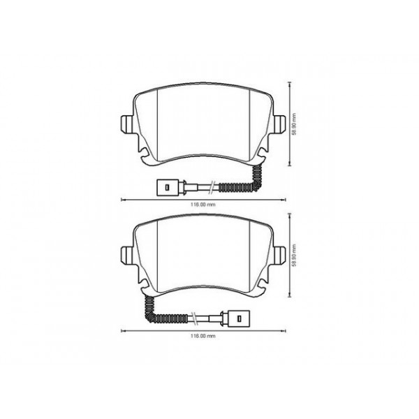 Brake Pad Set - Disc Brake Audi VW 02-16 image