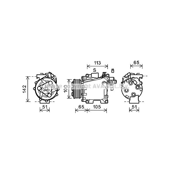 CMPRSSR HOND CIVIC 07-11 image