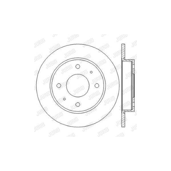 SINGLE BRK DISC R MITS COLT SMRT FORFOUR 04-12 image