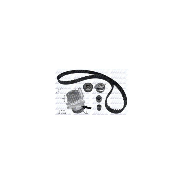 Dolz Timing Belt-Water Pump Kit image