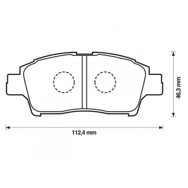 BRK PAD SET FT TOYOTA 99-05 image