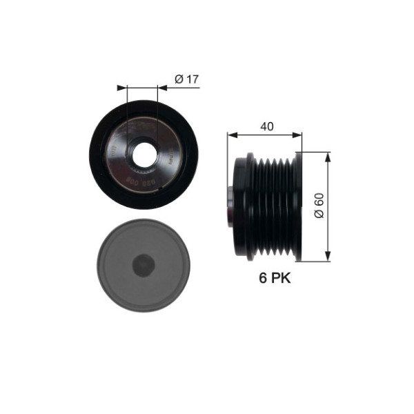 ALTERNATOR PULLEY C MAX 12-21 image
