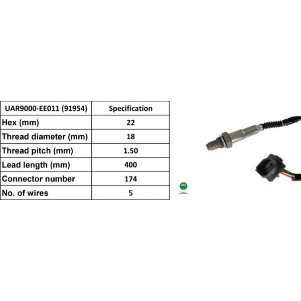 5 WIRE SENSOR VOLV C30 &MOKKA 05-20 image