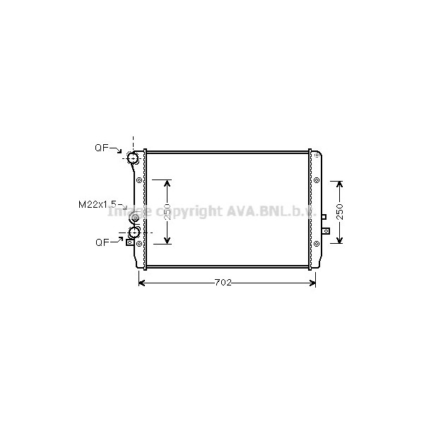 Radiator - Engine Cooling Seat VW 00-06 image