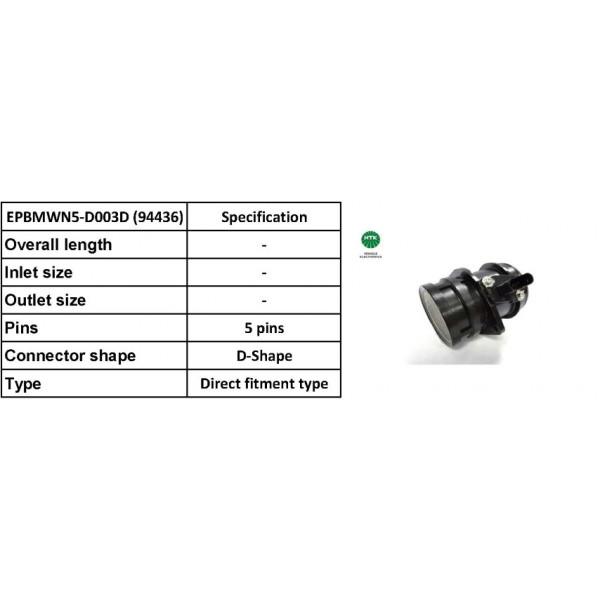 AIR FLOW SENSOR AUDI A3 A4 VW EOS GOLF 04-13 image