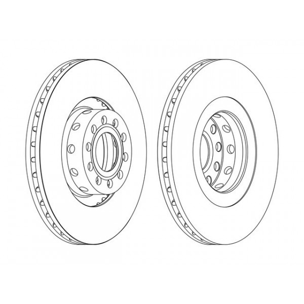 SGL BRK DISC FT AUDI A8 96-14 image