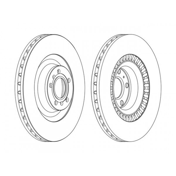 SGL BRK DISC FT AUDI A8 VW PHAETON 03-15 image