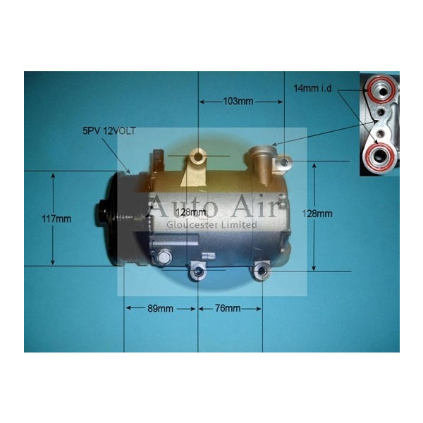 AC COMPRESSOR FORD VOLVO 03-12 image