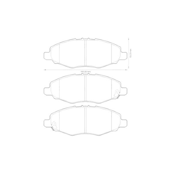 BRK PAD SET FT TOYOTA 04-15 image
