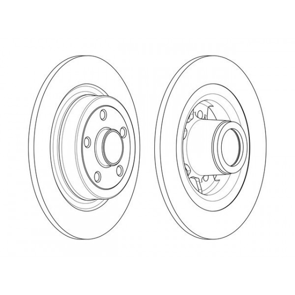SGL BRK DISC R RENA CLIO MEGANE 06-13 image