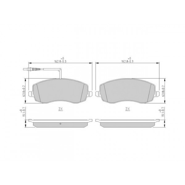 BRK PAD SET FT CITRO?N FIAT PEUGEOT 06-17 image