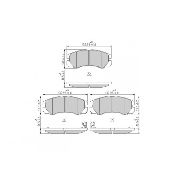 BRK PAD SET FT ISUZU VAUXHALL 84-04 image