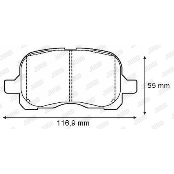 BRK PAD COROLLA 97-02 image