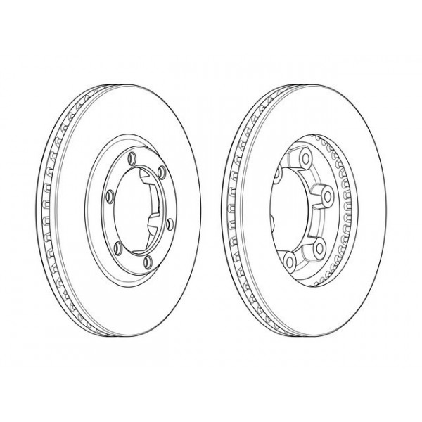 PR BRK DISC FT ISUZ RODEO 03-06 image