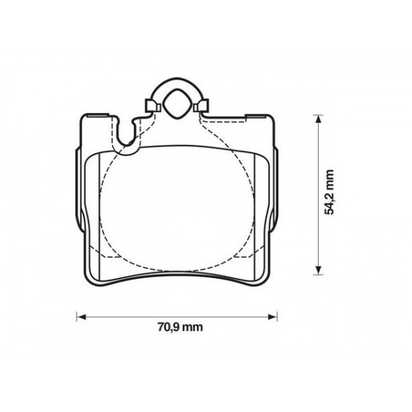 BRK PAD SET R MERCEDES 98-06 image