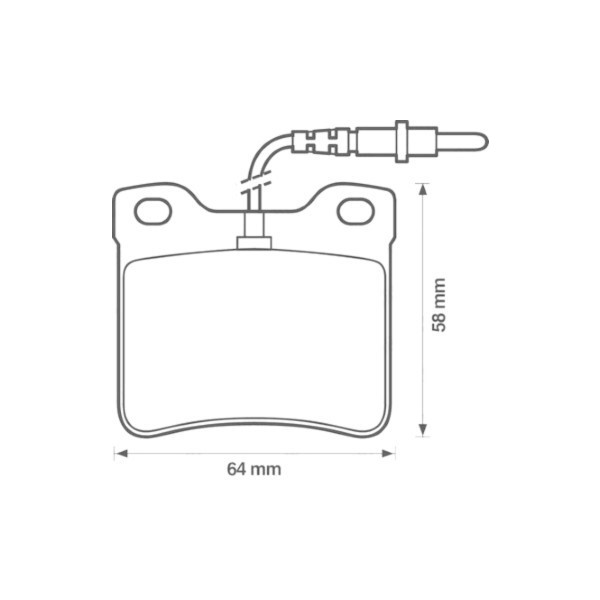 BRK PAD SET R PEUGEOT 89-06 image