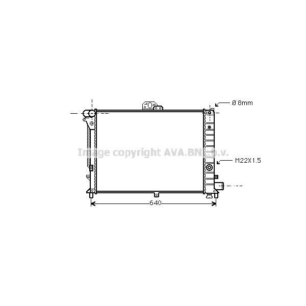 RADIATOR SAAB 900 9000 88-05 image